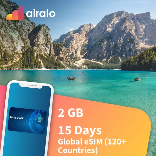 Global (international) travel eSIM | 2 GB, 20 mins of local calls, 20 SMS valid for 15 days in 137 countries