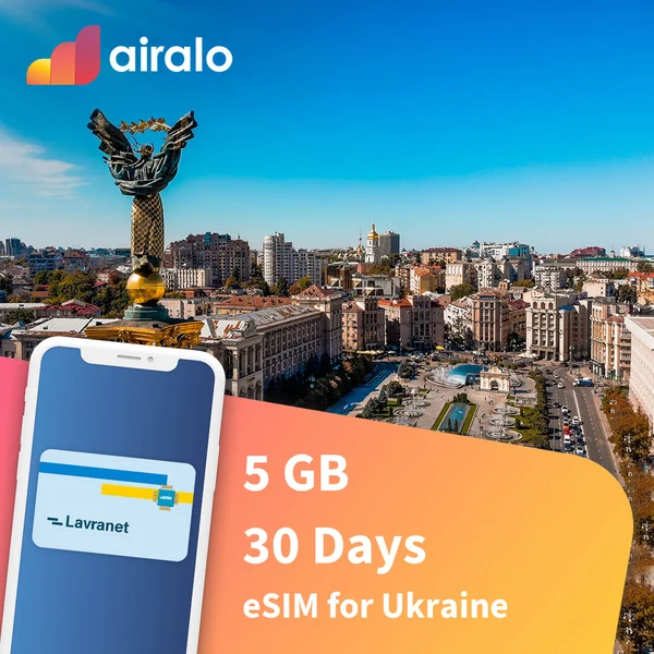 5 GB Ukraine travel eSIM valid for 30 days