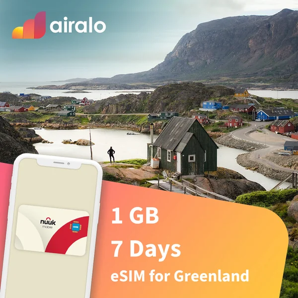 1 GB Greenland travel eSIM valid for 7 days