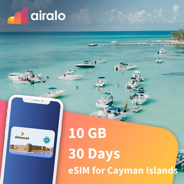 10 GB Cayman Islands travel eSIM valid for 30 days