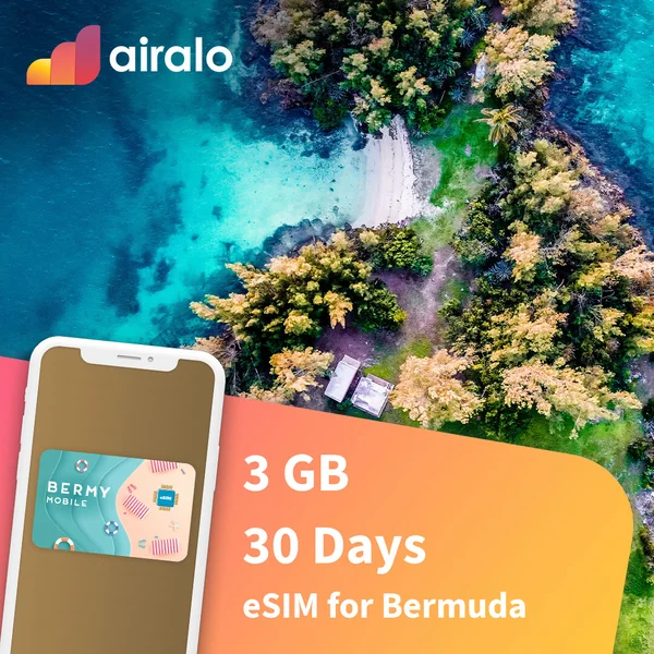 3 GB Bermuda travel eSIM valid for 30 days