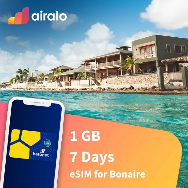 1 GB Bonaire travel eSIM valid for 7 days