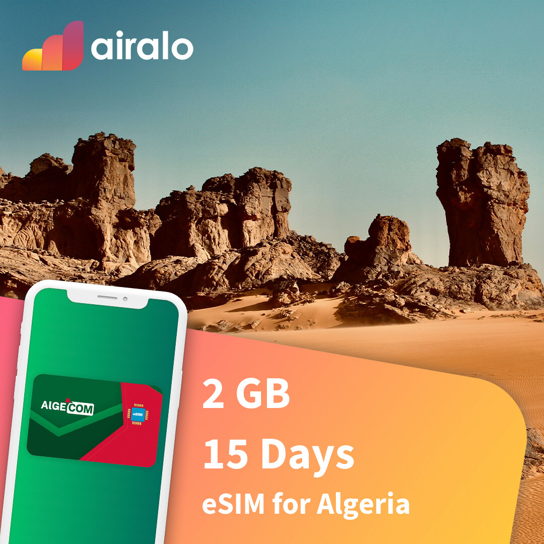 2 GB Algeria travel eSIM valid for 15 days
